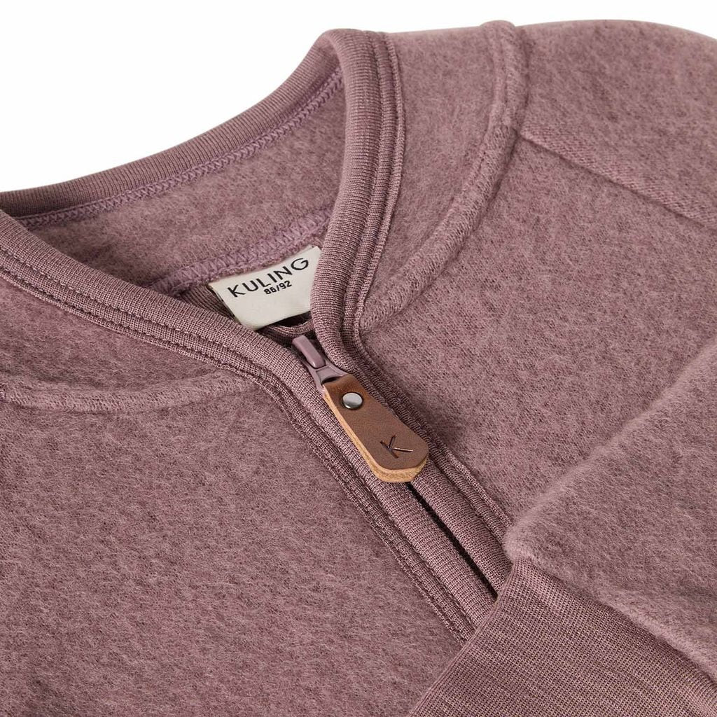 Adelaide Wool Fleece Jacket Lilac
