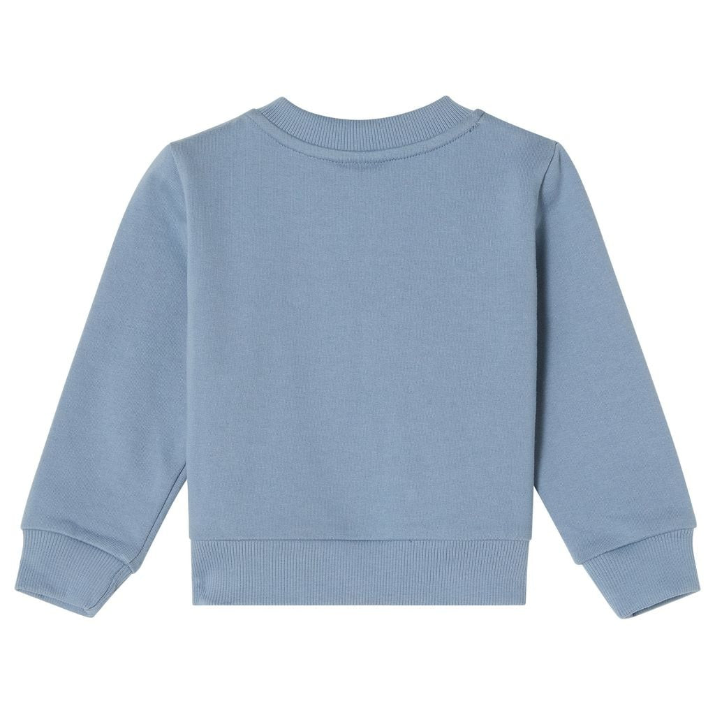 GOTS Martin Sweat Set With Bunny Print Dove Blue