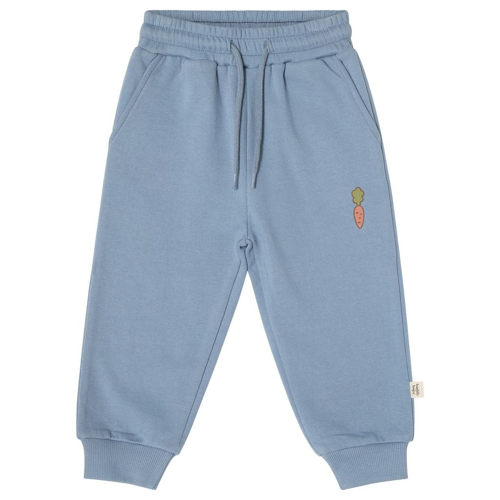 GOTS Martin Sweat Set With Bunny Print Dove Blue