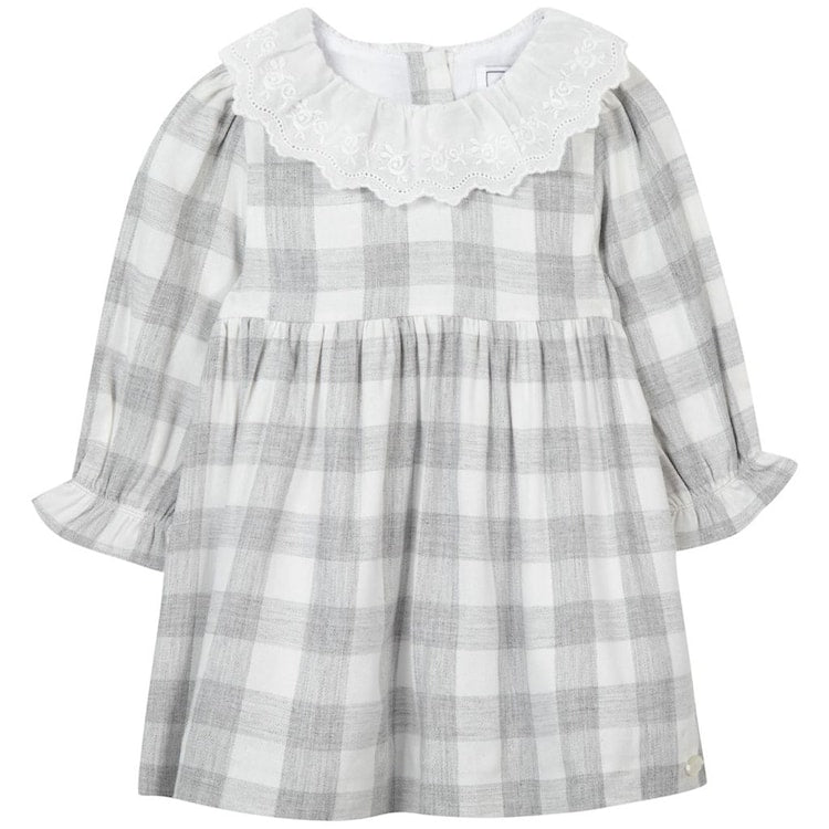 Gingham Dress Gray